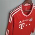 Bayern Munich 13/14 Home Red Long Sleeve Soccer Jersey